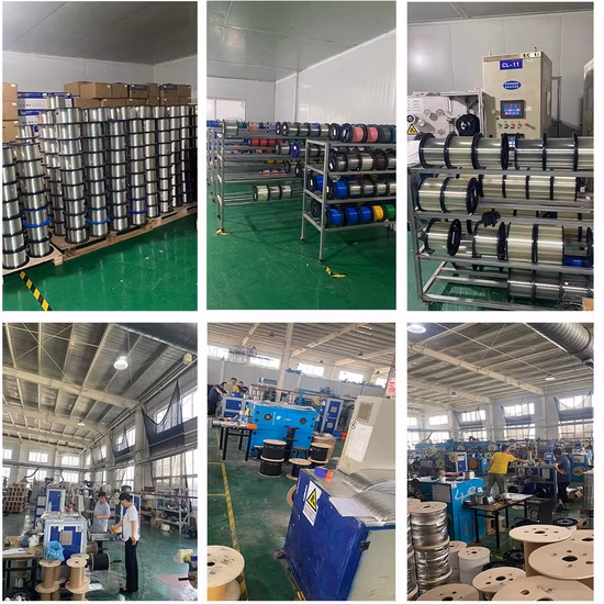 1/2/4 cable de descenso unimodal interior del cable de fribra óptica de la base FTTH LSZH