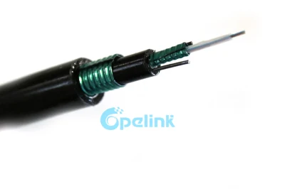 Cable de fibra óptica para exteriores de suministro de fábrica Cable de fibra óptica de entierro directo GYXTW53